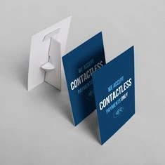 A5 Contactless Payment Strut Card