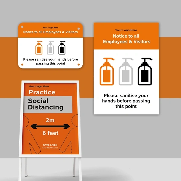 Handwash & Social Distancing Posters