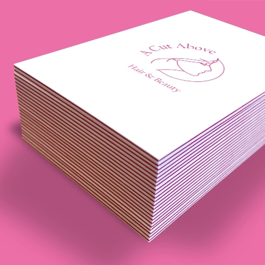 Pink Core Triplex Business Cards
